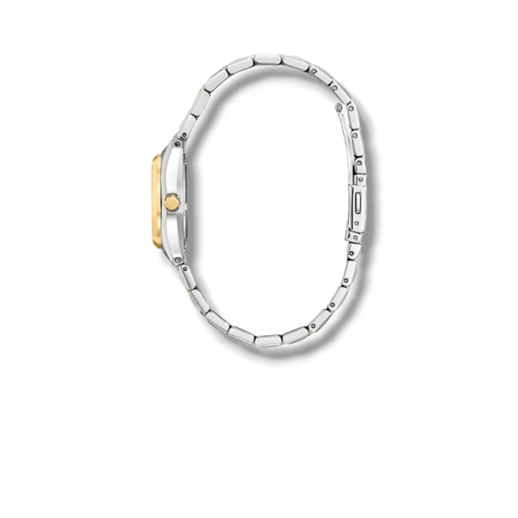 Womens Citizen Eco-Drive Watch WR100 Two Tone Stainless Steel Solar No Battery - Picture 3 of 4